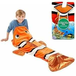 Clown FISH Plush and Playful Blanket Sleep Bag Cartoon Kids Jay Franco Nemo